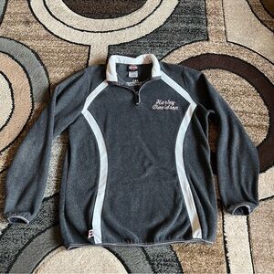 Harley-Davidson Women's 1/4 zip fleece pullover Sweater Size Large